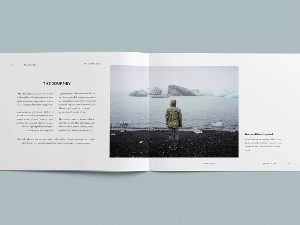 Free Photo Album Mockup Template