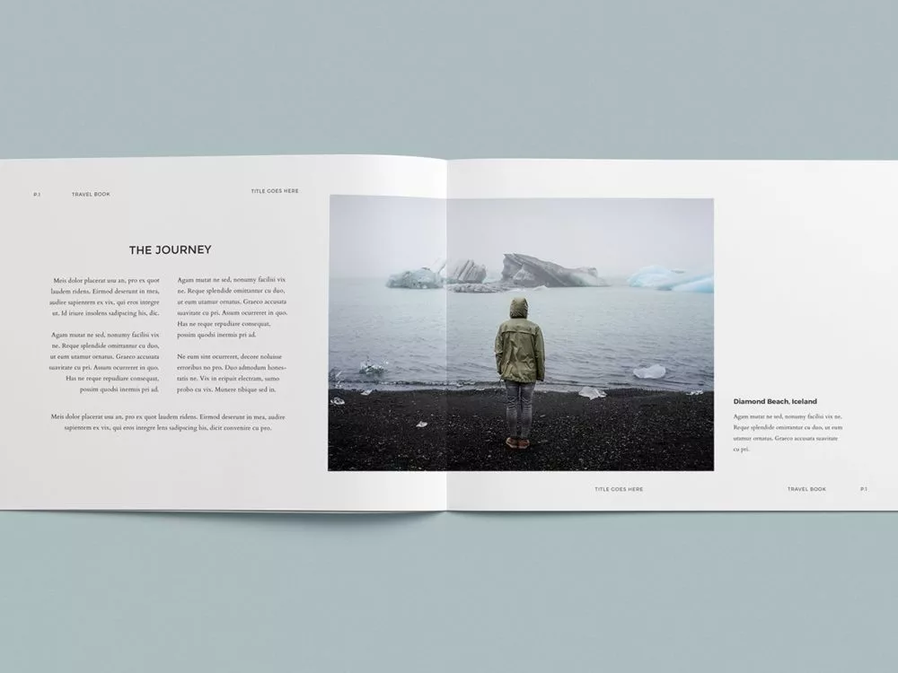 Free Photo Album Mockup Template