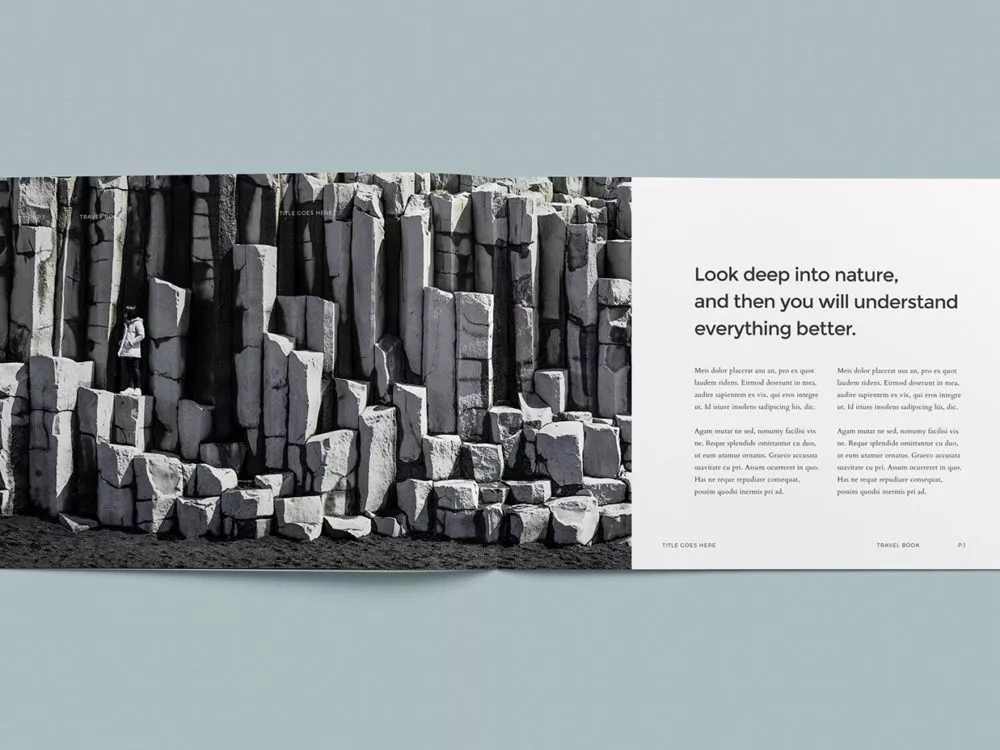 Free Photo Album Mockup Template