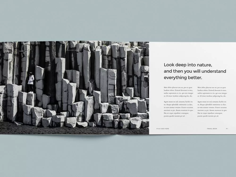Free Photo Album Mockup Template