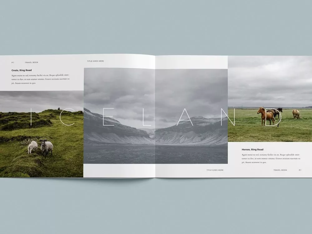 Free Photo Album Mockup Template