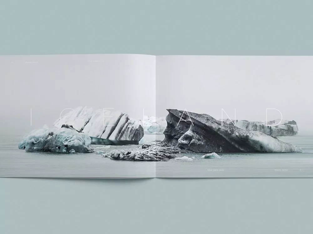 Free Photo Album Mockup Template