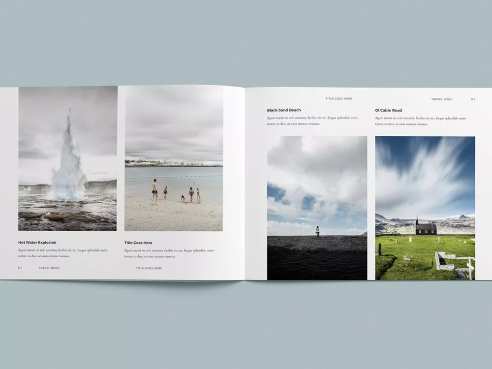 Free Photo Album Mockup Template