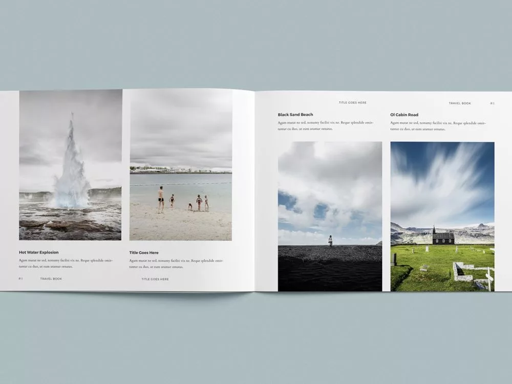 Free Photo Album Mockup Template