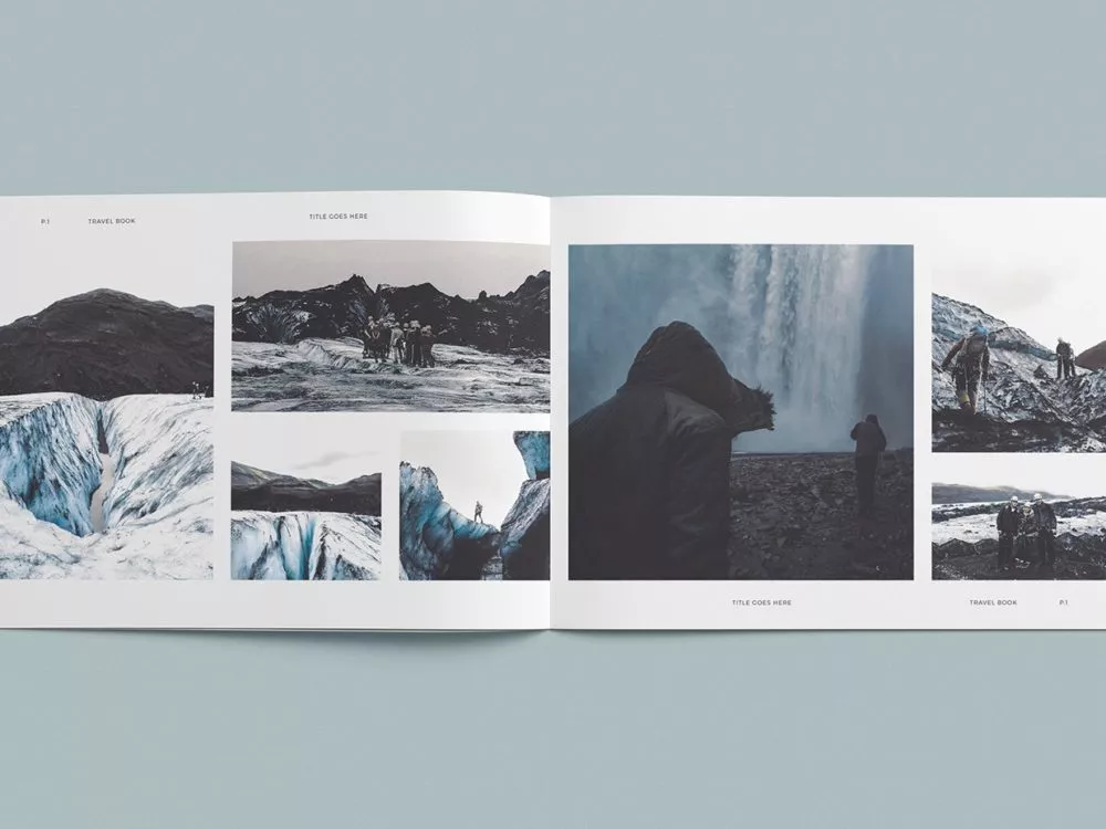 Free Photo Album Mockup Template