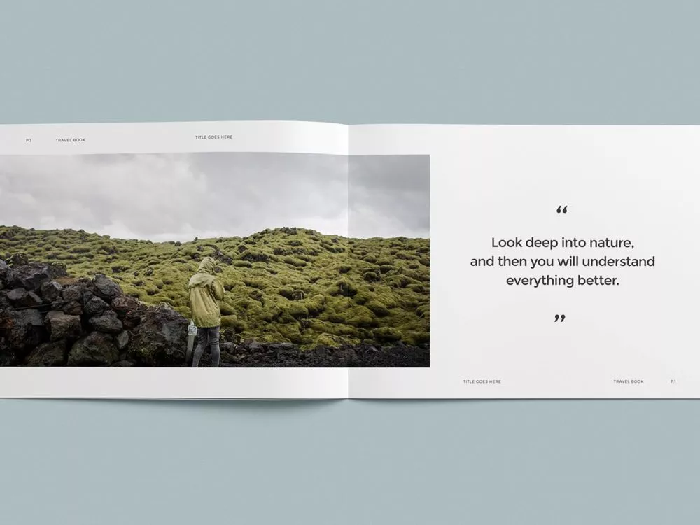 Free Photo Album Mockup Template