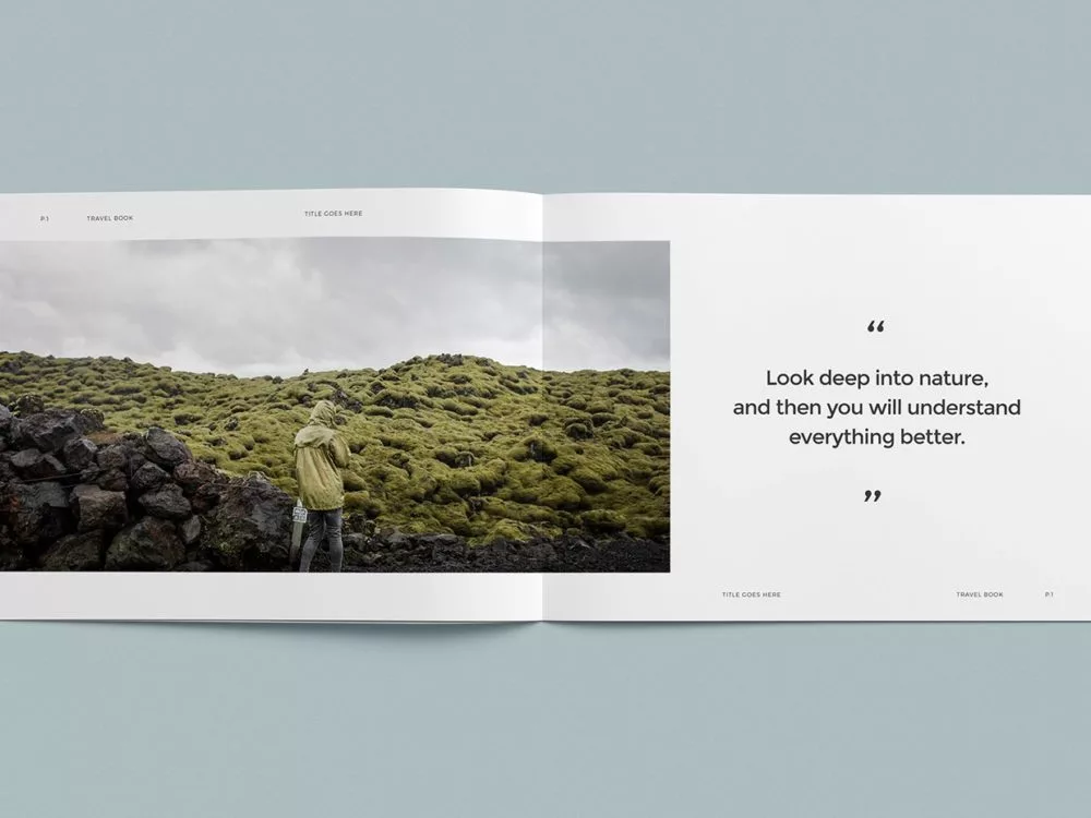 Free Photo Album Mockup Template