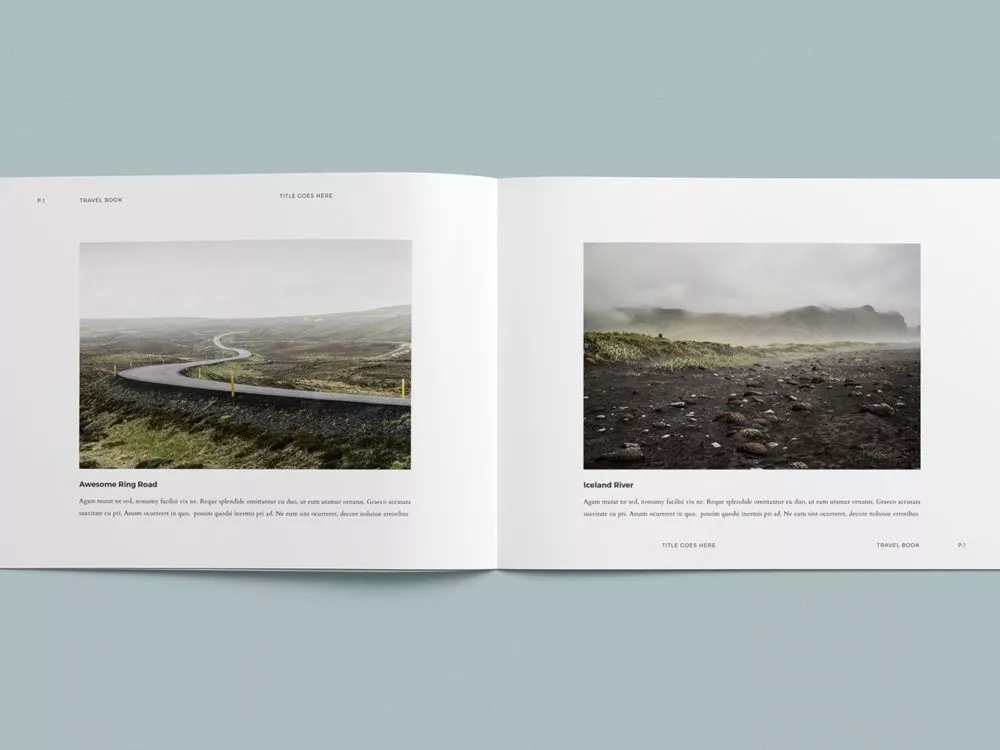 Free Photo Album Mockup Template