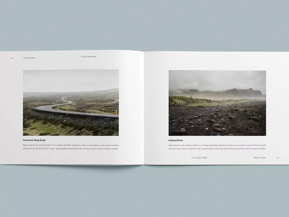 Free Photo Album Mockup Template