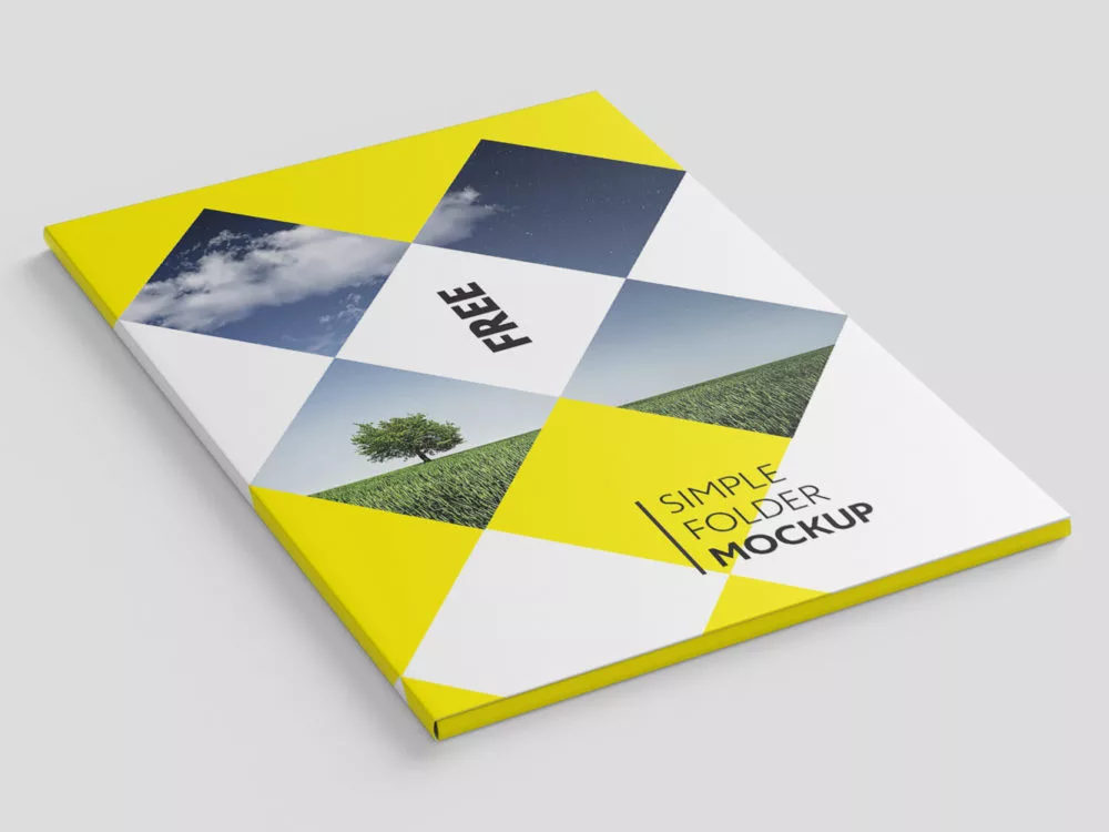 A4 Folder Free Mockup