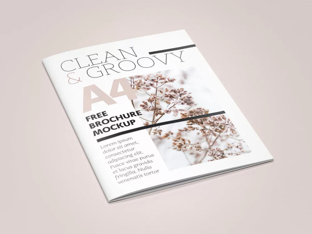 Brochure A4 Magazine Free Mockup