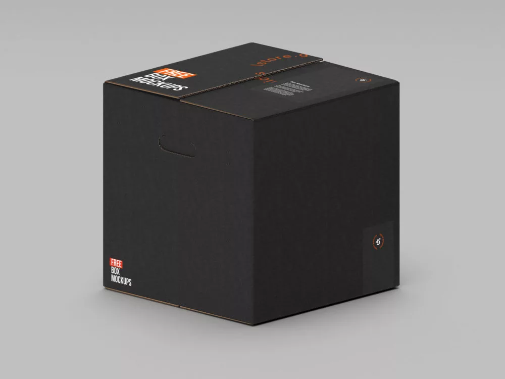 Cardboard Box Mockup