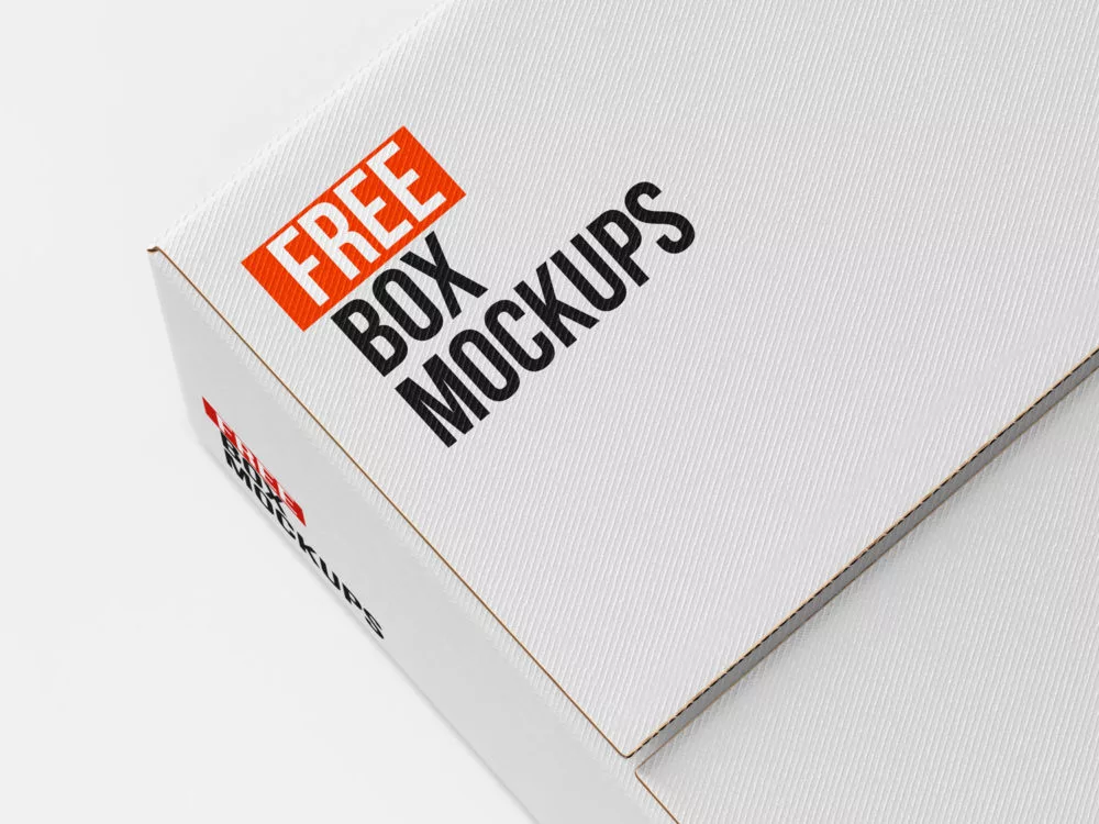 Cardboard Box Mockup