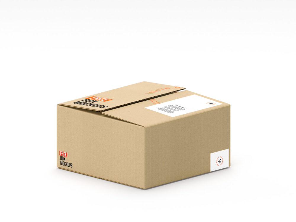 Download Cardboard-Box-Mockup-04 | Free Mockup