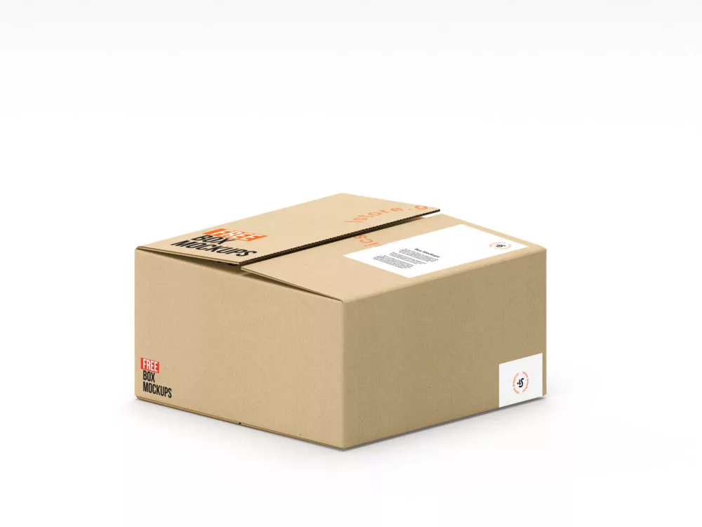 Cardboard Box Mockup