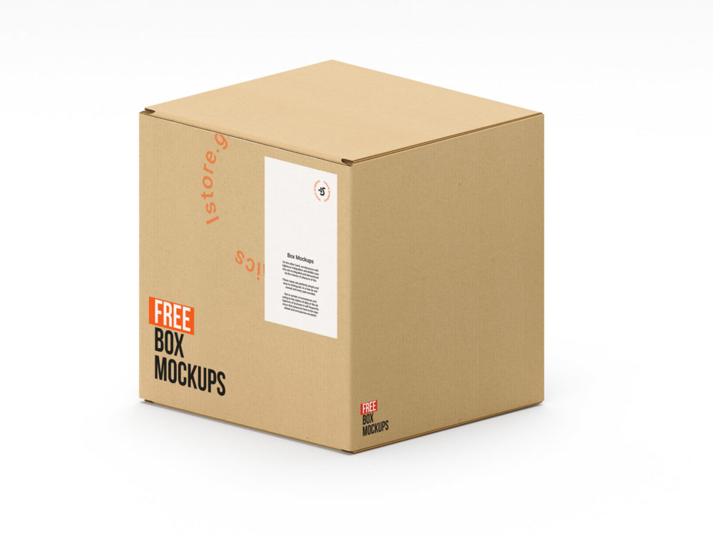 Download Cardboard-Box-Mockup-06 | Free Mockup