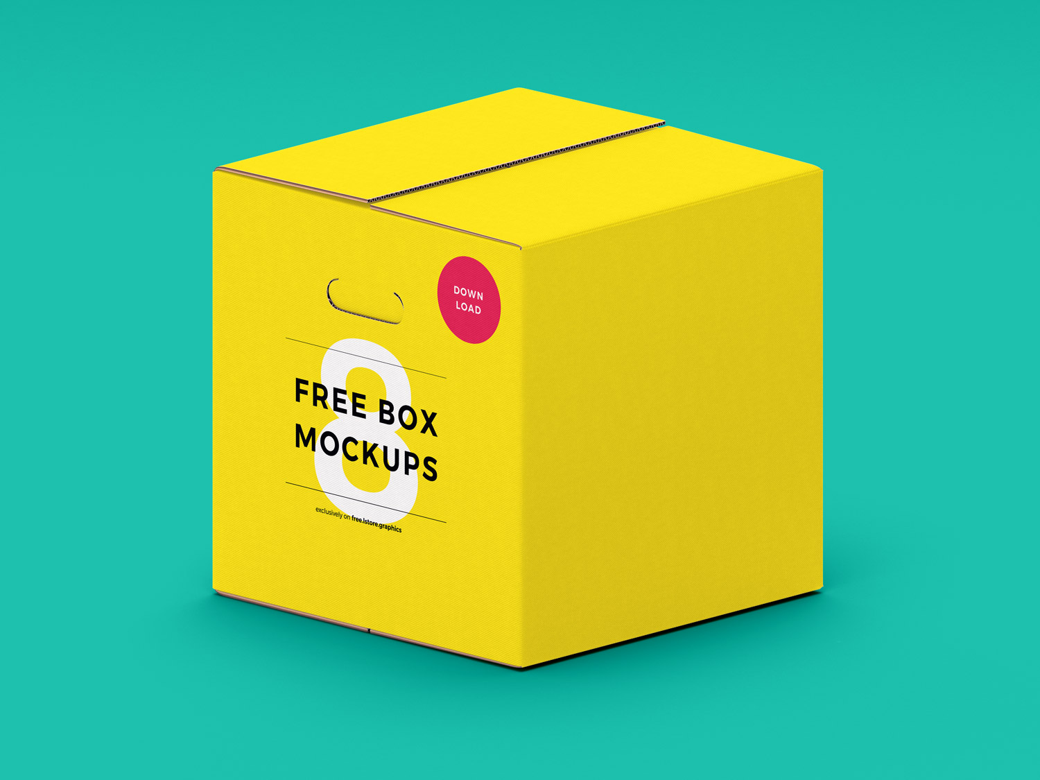 Cardboard Box Mockup