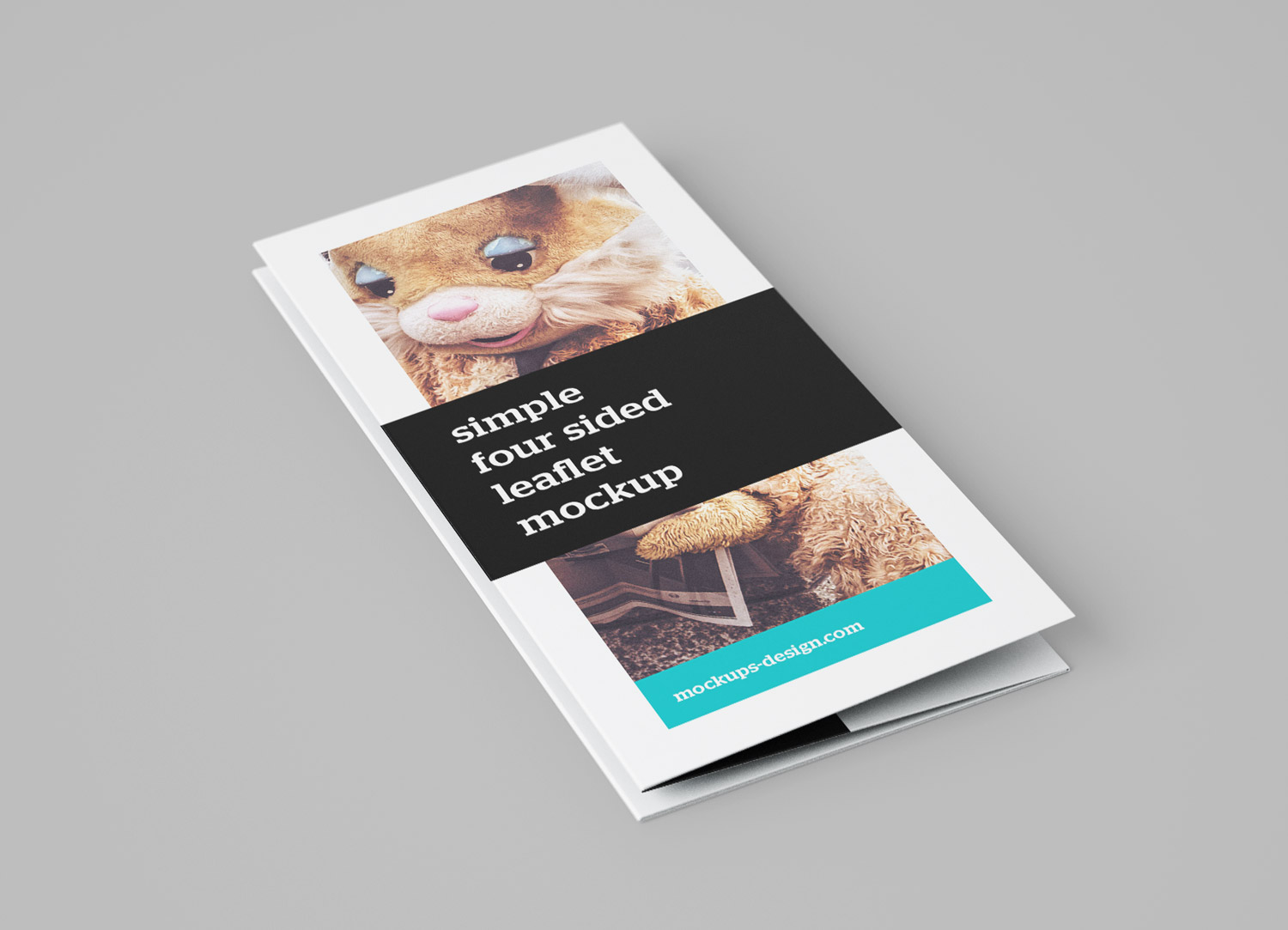 Free 4-Panel Leaflet Mockups