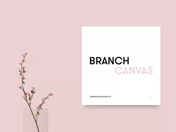 Free Branch Canvas Mockup