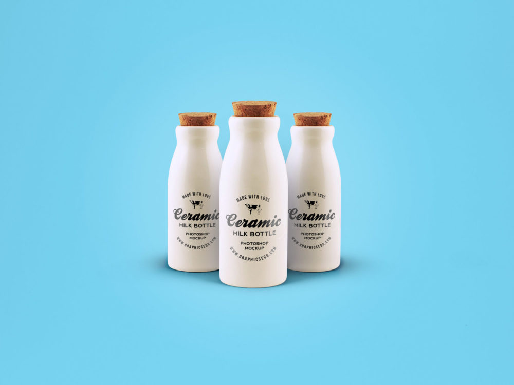 Download Free Ceramic Bottle Mockup Psd Free Mockup