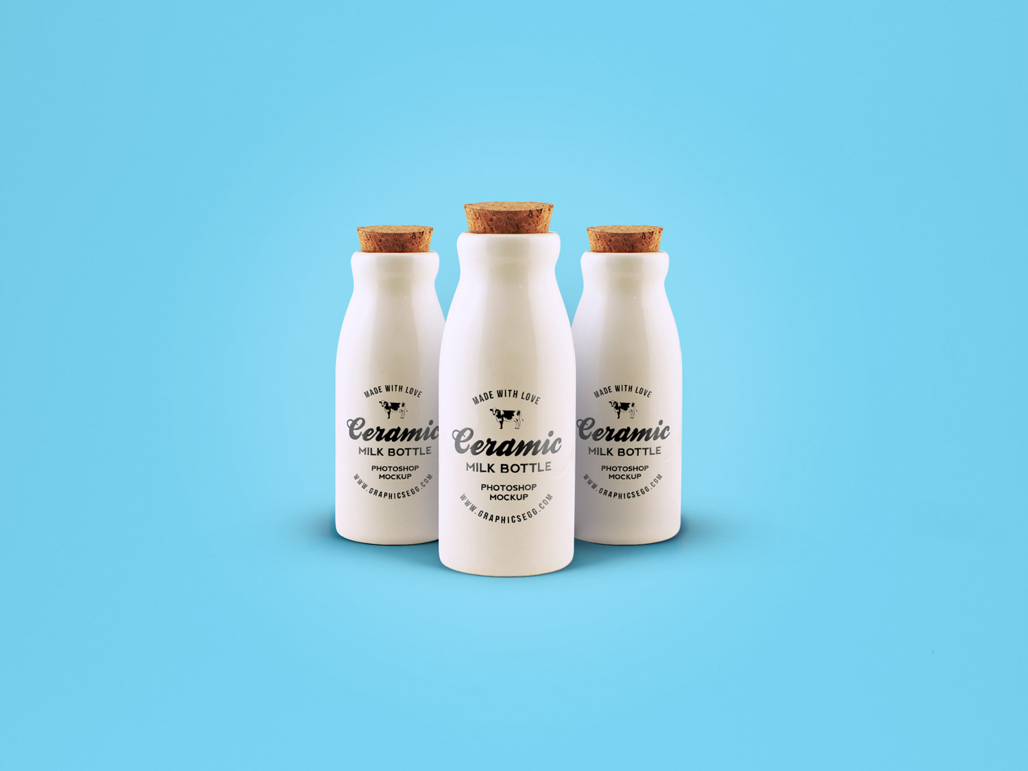 Download Free-Ceramic-Milk-Bottle-Mockup-PSD | Free Mockup