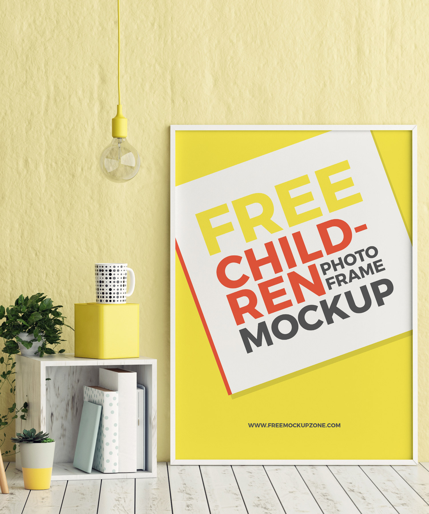 Download Free Kids Room Photo Frame Mockup PSD | Free Mockup