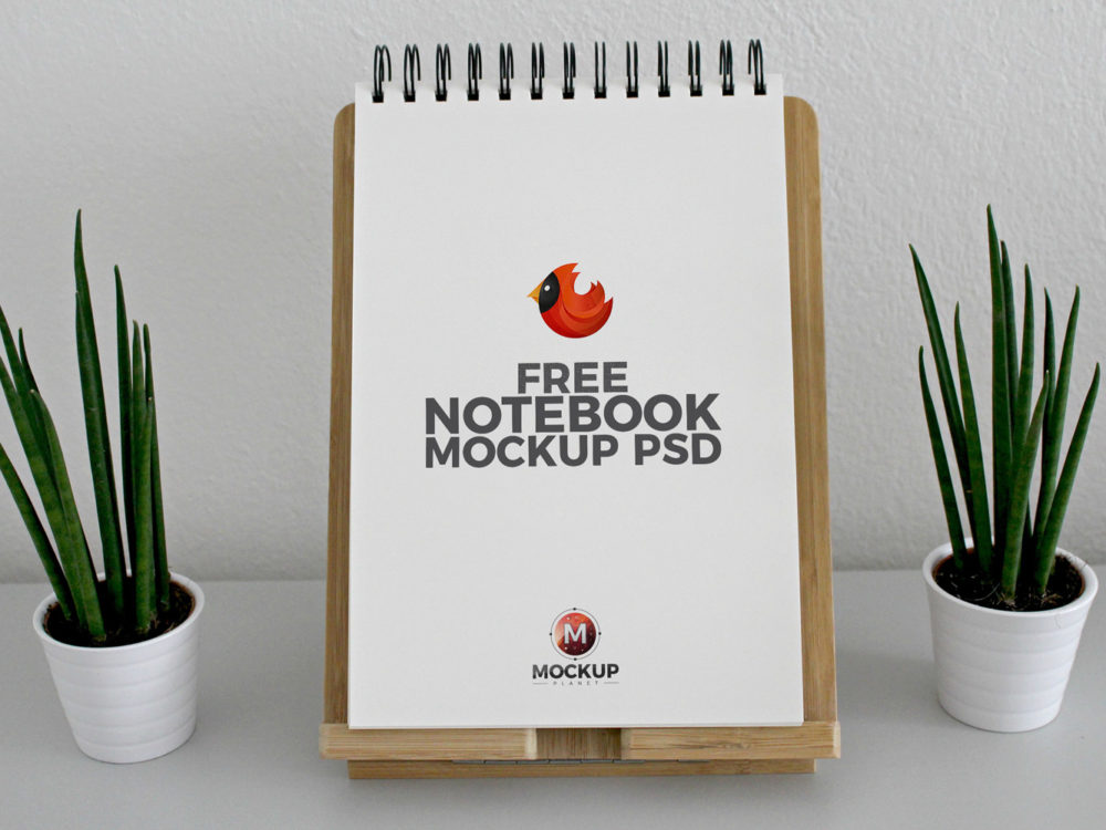 Free Notebook Mockup PSD