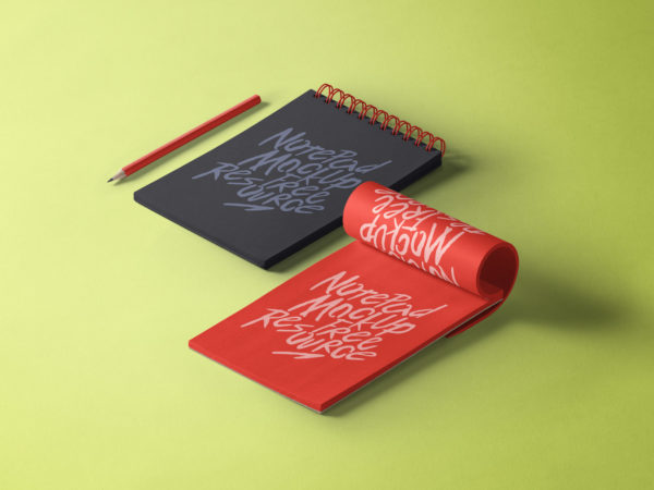 Free Notepad Sketchbook Mockup