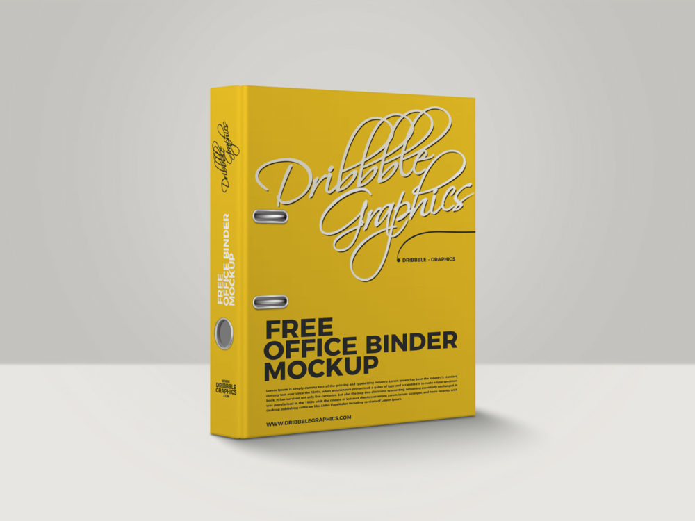 Free Office Binder Mockup