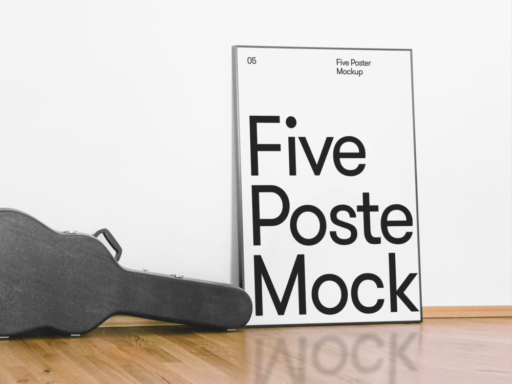 Free PSD Poster Mockup