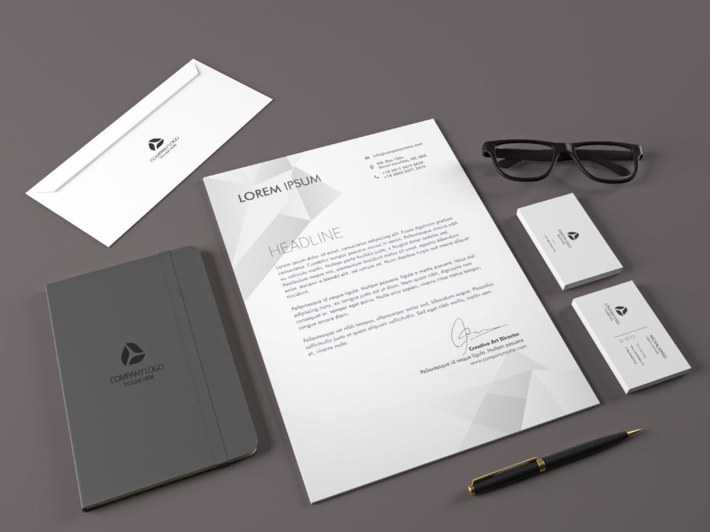 Free Realistic Corporate Identity Stationary Mockup