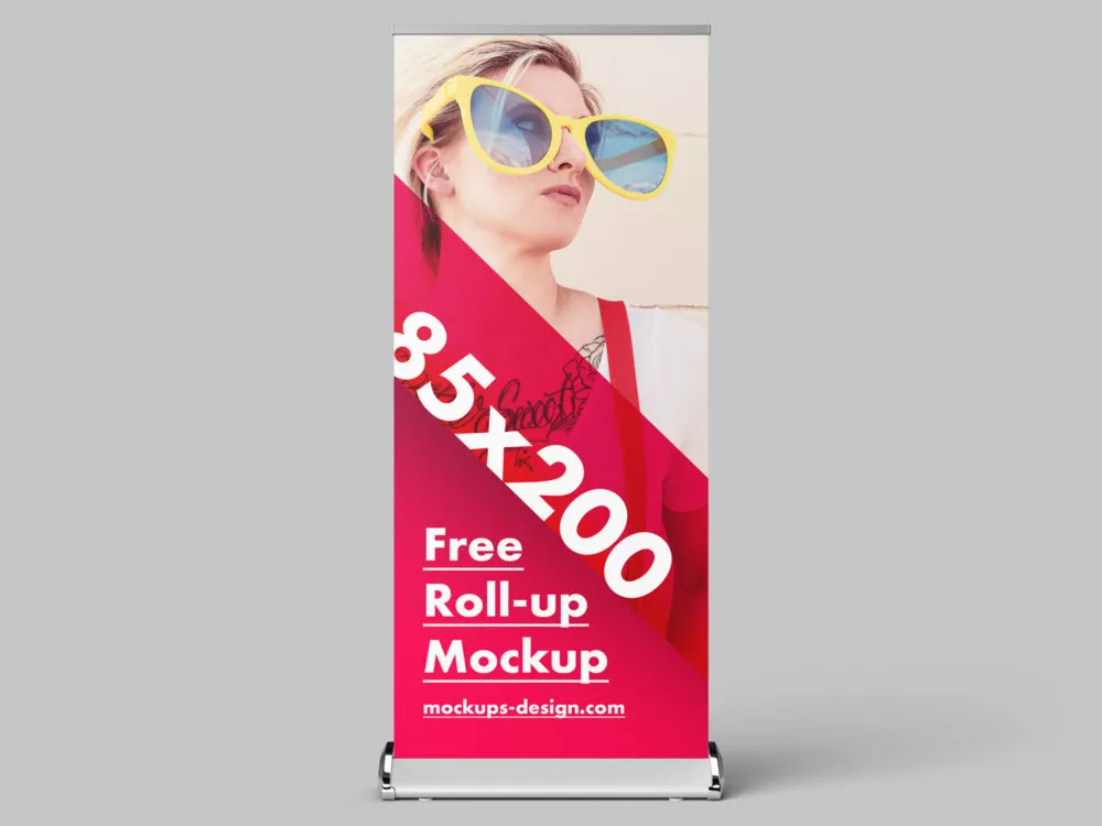 Free Roll-up Mockup PSD
