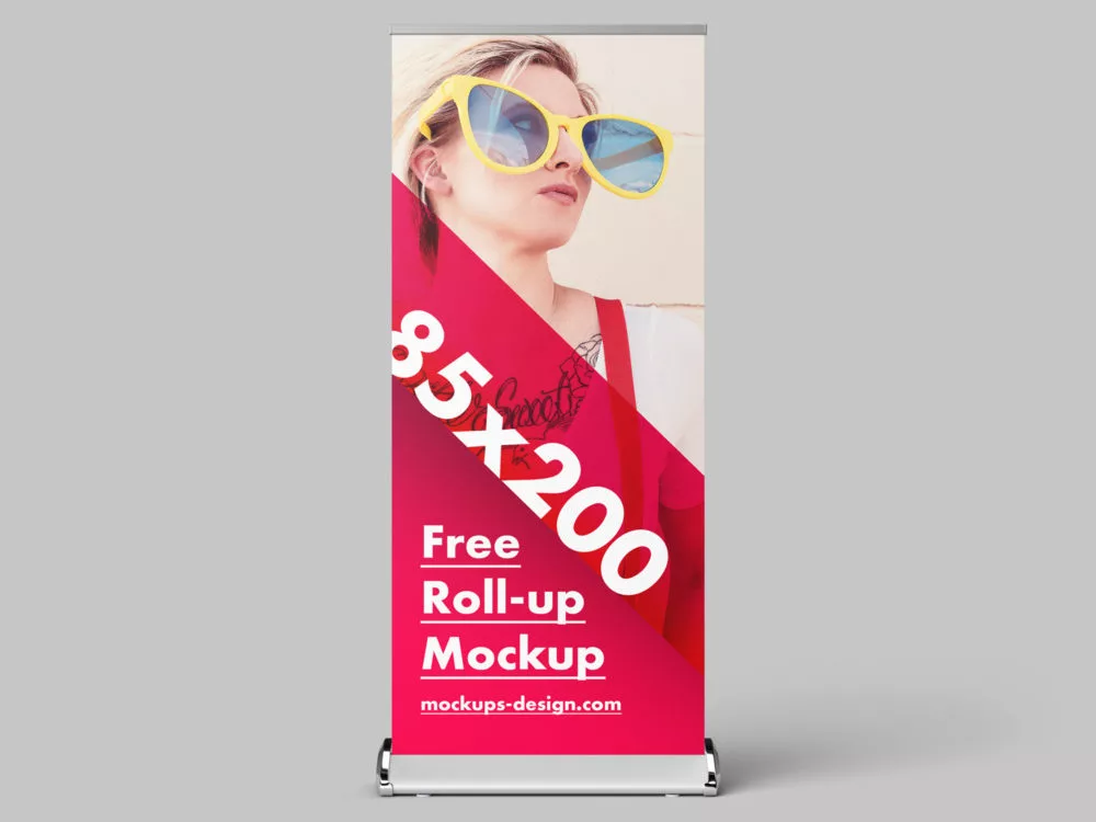 Free Roll-up Mockup PSD