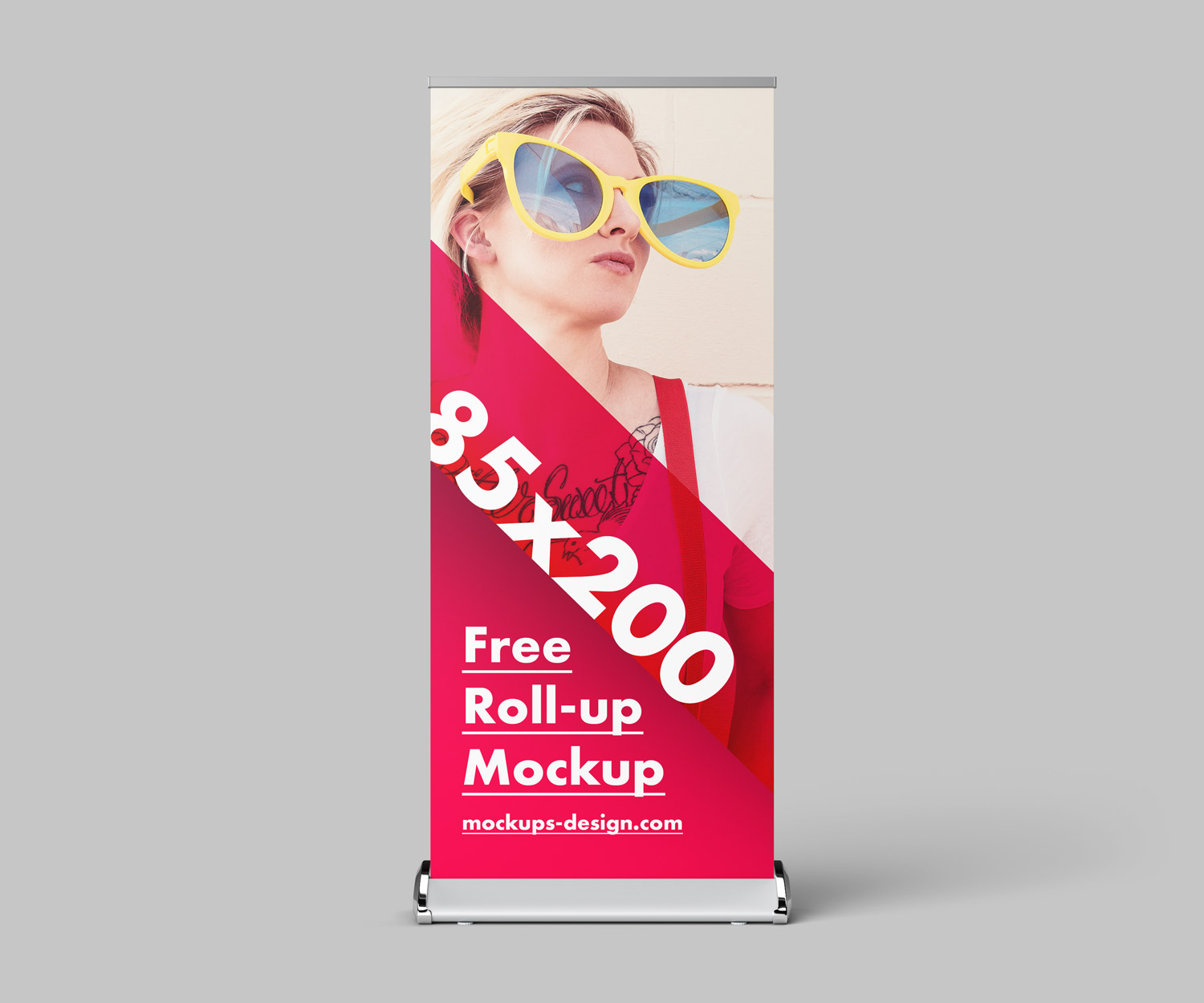 Download Free Roll Up Mockup 85 200 Cm Free Mockup PSD Mockup Templates