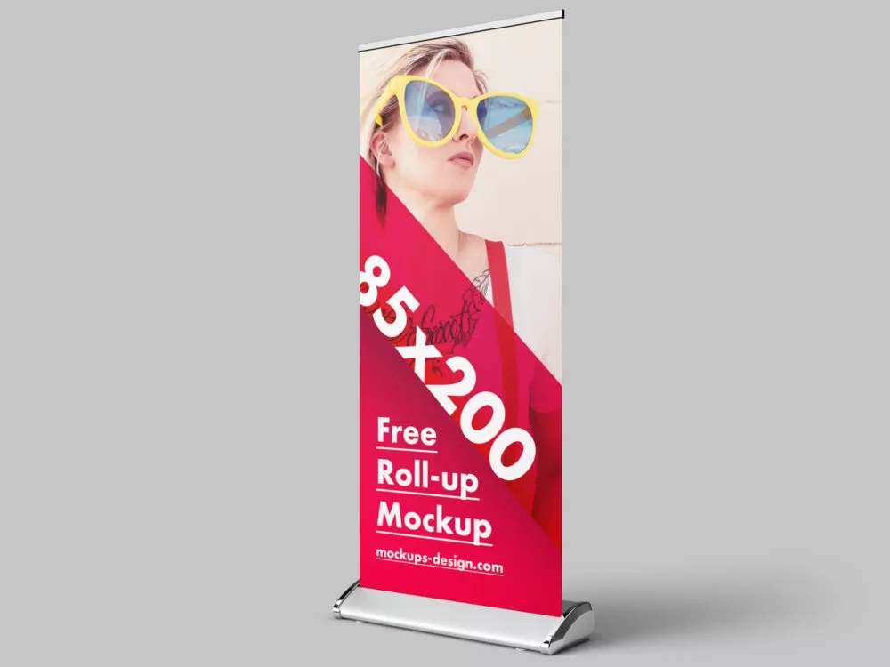Free Roll-up Mockup PSD