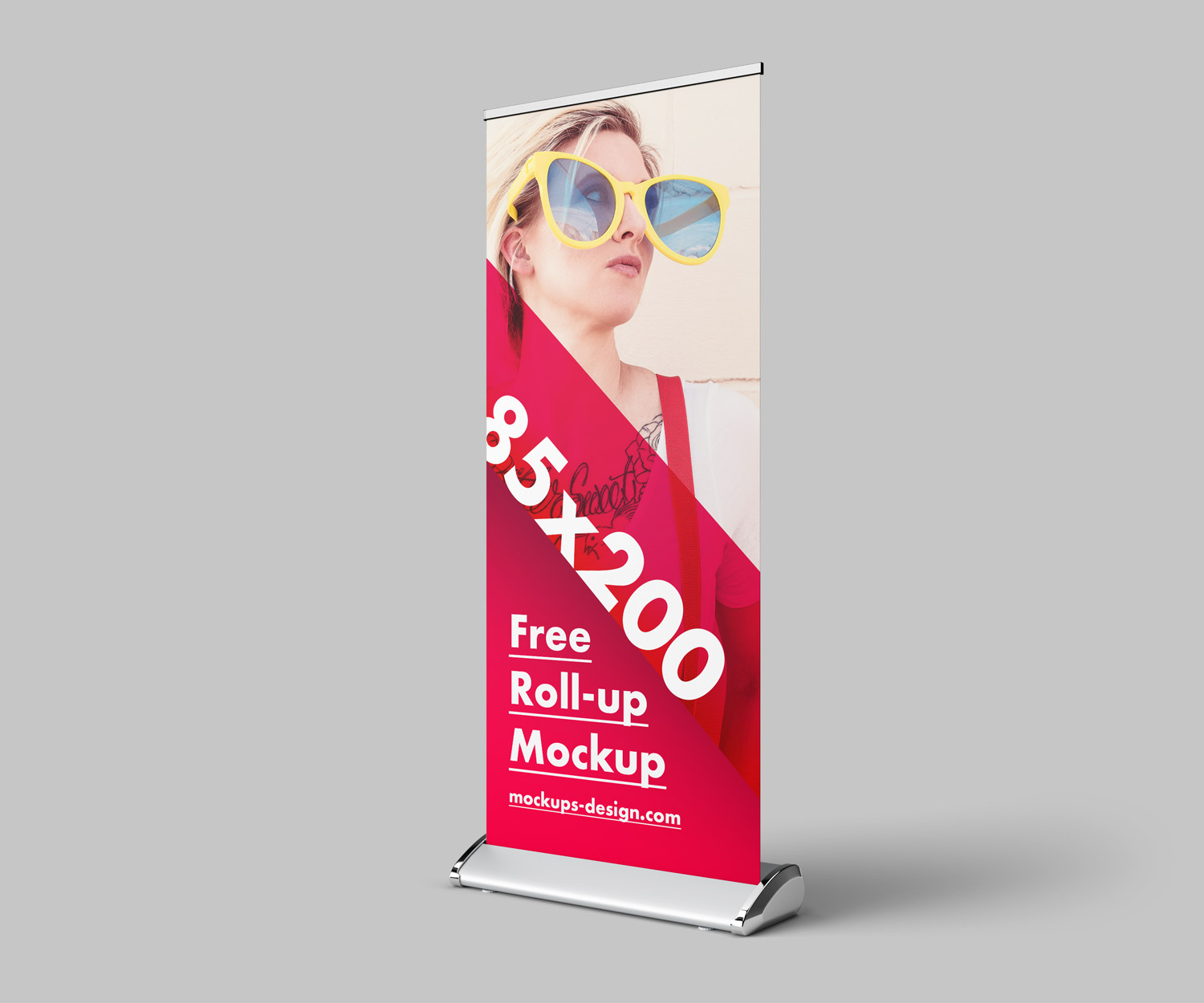 Free Roll-up Mockup PSD