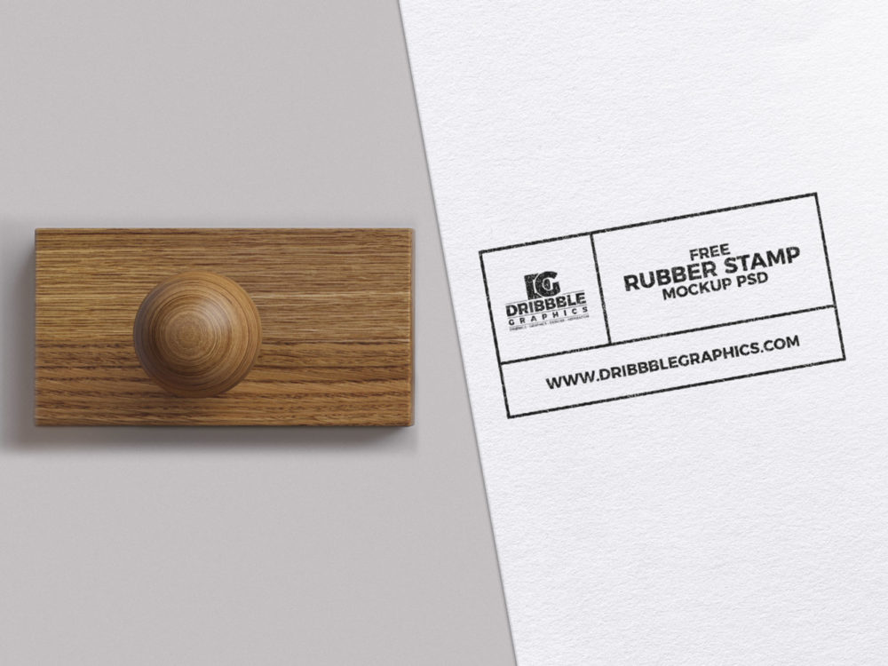 Download Free Rubber Stamp Mockup Psd Free Mockup