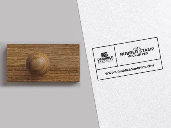 Free Rubber Stamp Mockup PSD