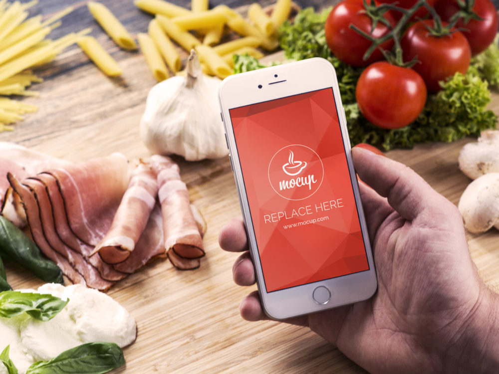 Free iPhone 6 Mockup Food