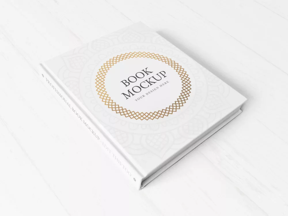 Hardcover Book Mockup PSD