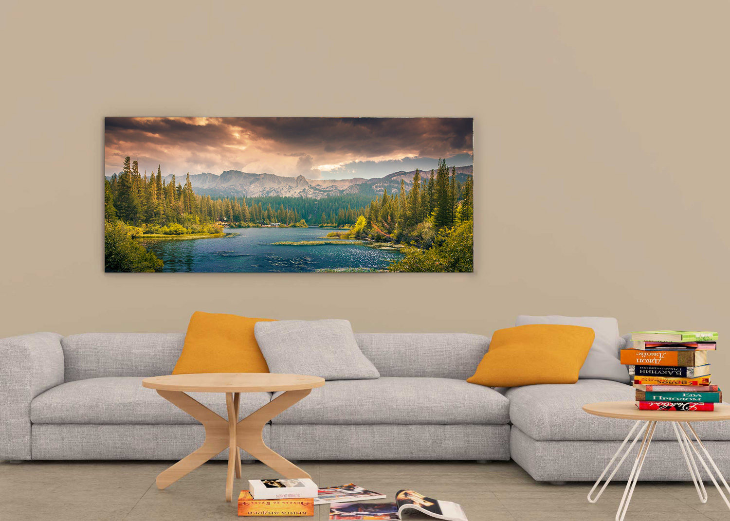 Download Ultra Wide Wall Art Mockup | Free Mockup