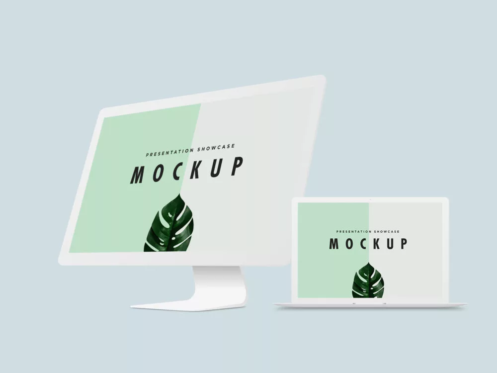 MacBook Pro and iMac Mockup Template