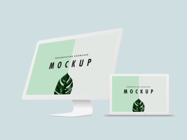 MacBook Pro and iMac Mockup Template