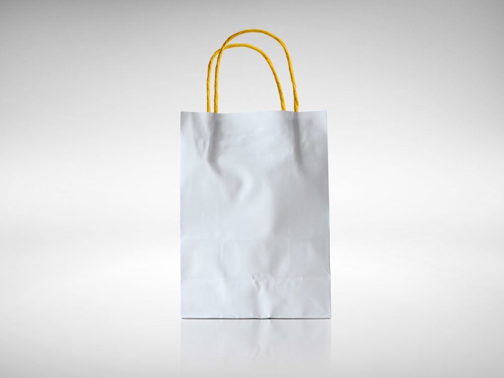 Paper bag mockup free psd | free mockup