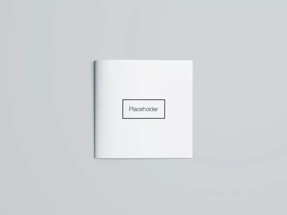 Square Brochure PSD Mockup