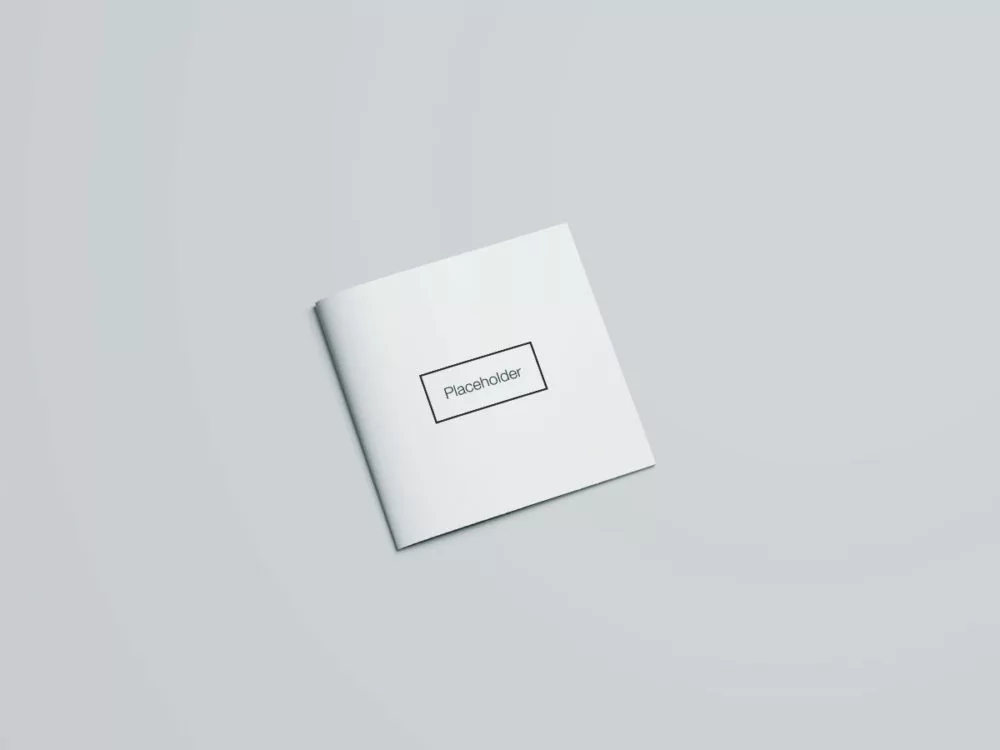 Square Brochure PSD Mockup