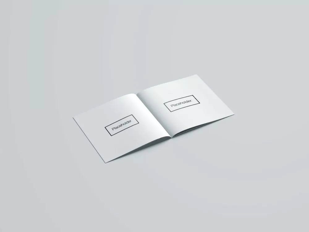 Square Brochure PSD Mockup