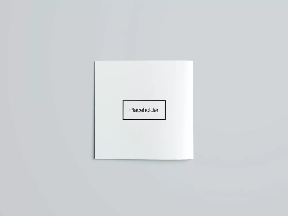 Square Brochure PSD Mockup