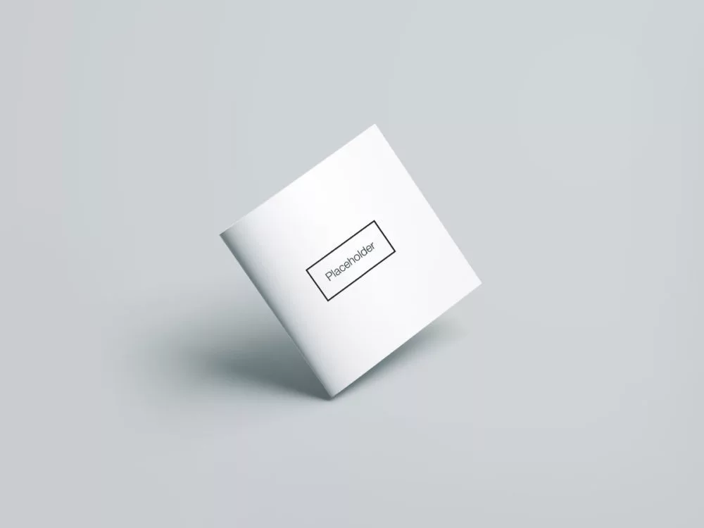 Square Brochure PSD Mockup