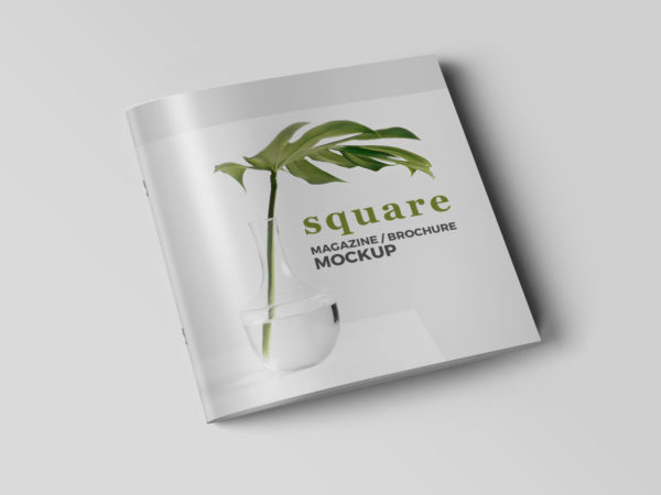 Square Magazine Brochure Mockup